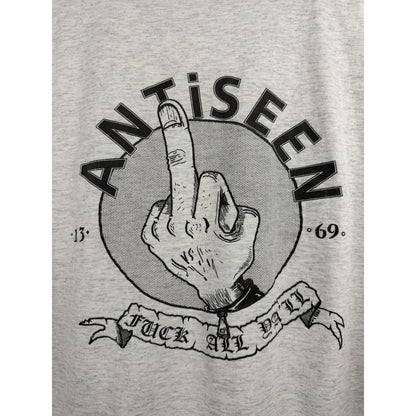 Vintage 90s ANTiSEEN "F*ck All Y'all" punk tee, double sided, XL