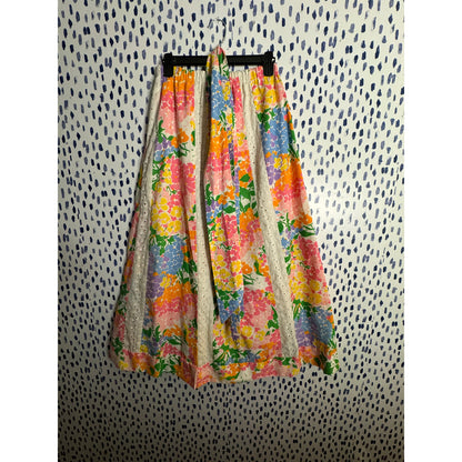 Life's a garden maxi skirt (1970s)