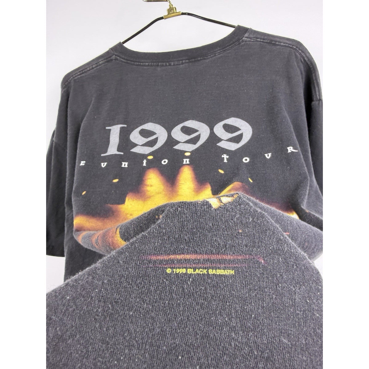 Black Sabbath Reunion Tour fader two sided Ozzy shirt, 1999, XL