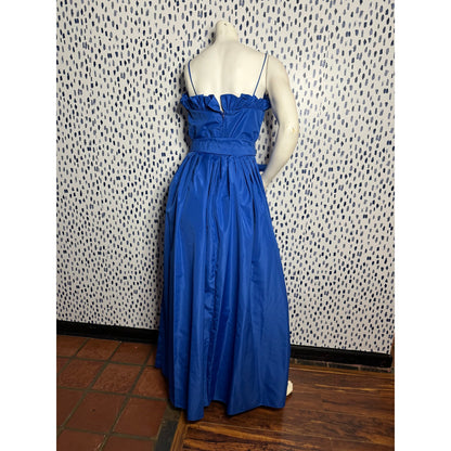 Suzy Q royal blue formal dress (1970s)