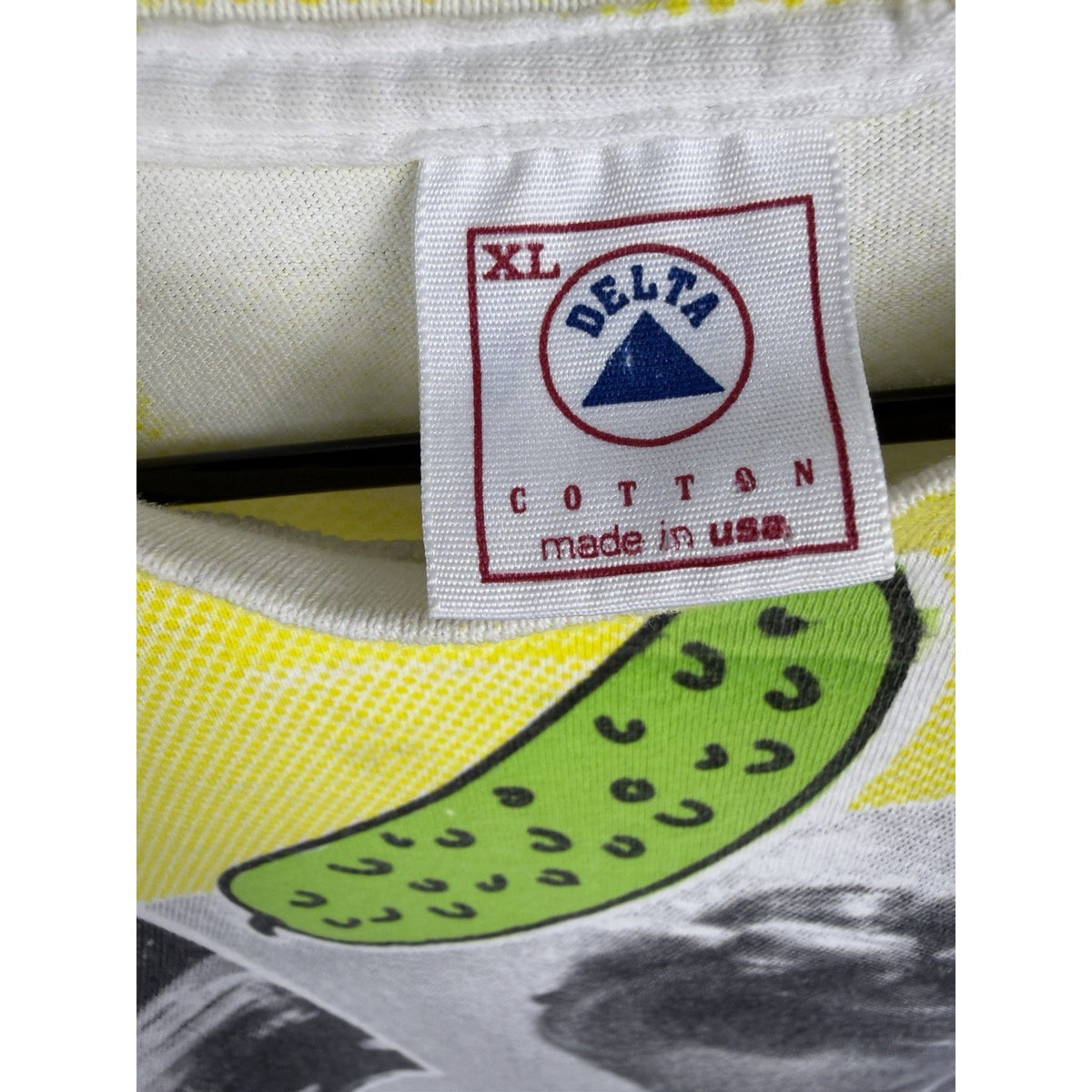 Vintage 1994 Andy Griffith Show Pickle Story all over print tee, XL