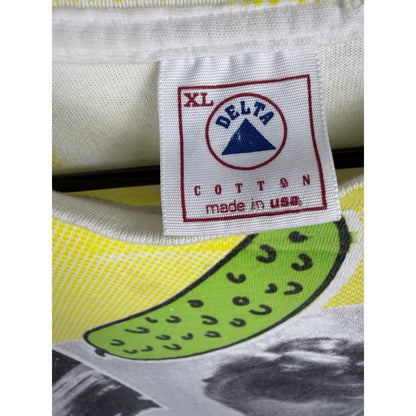 Vintage 1994 Andy Griffith Show Pickle Story all over print tee, XL