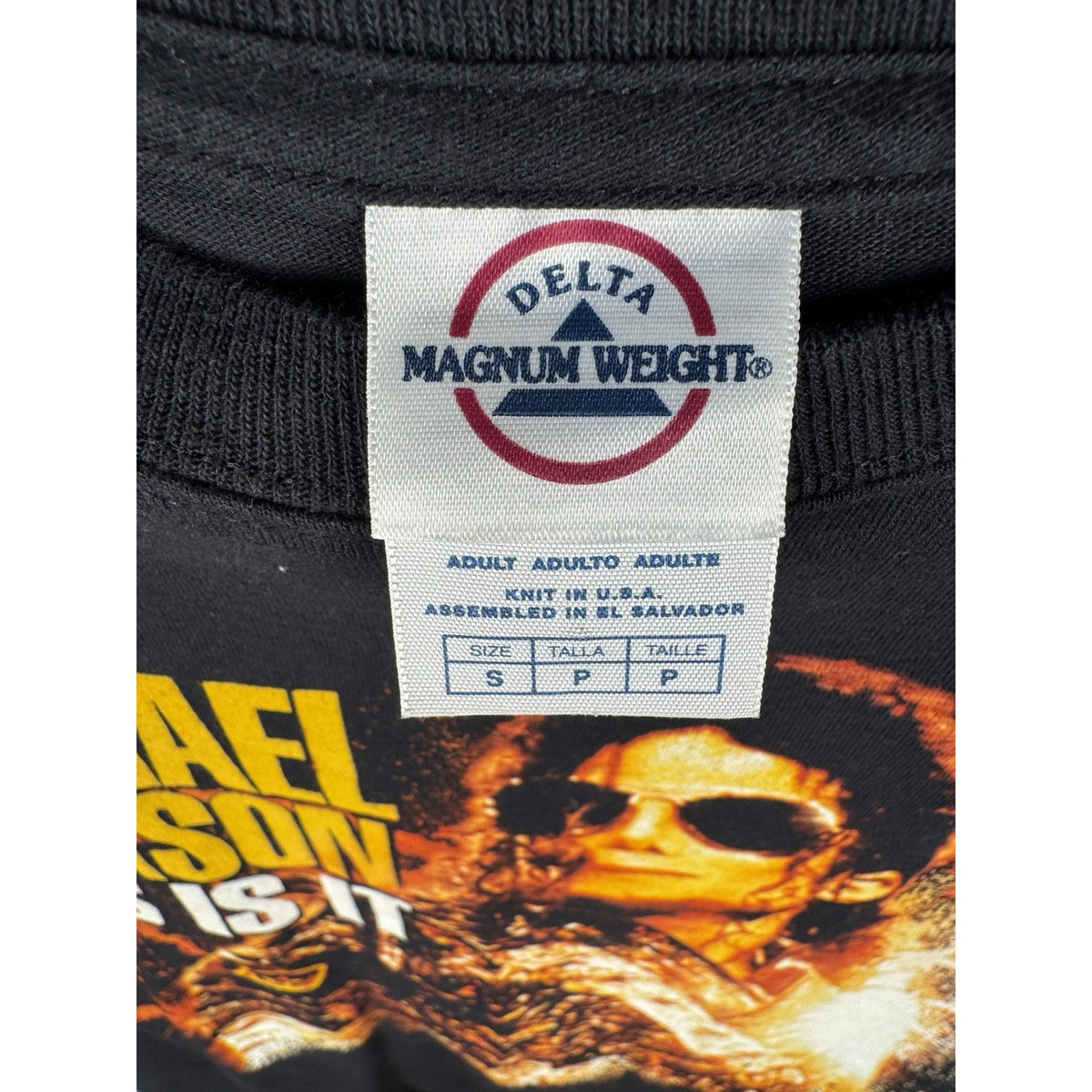 2009 Michael Jackson This Is It tour promo tee, Delta, S