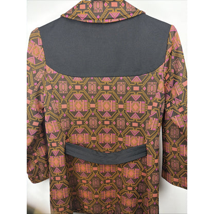 Vtg 70s BUTTERFLY COLLAR POLYESTER PSYCHEDELIC Beagle 38 (M) Pocket Gold Western