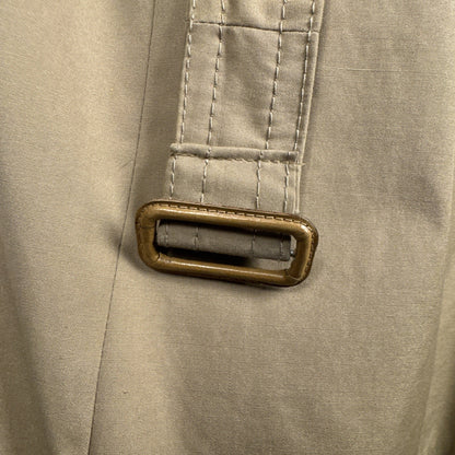 Europe Craft Vintage Trench Coat Beige Dress Coat Removable Wool Liner, Med / L