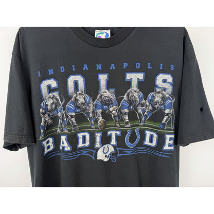 Vintage 90s Indianapolis Colts "Batitude" Liquid Blue tee, XL