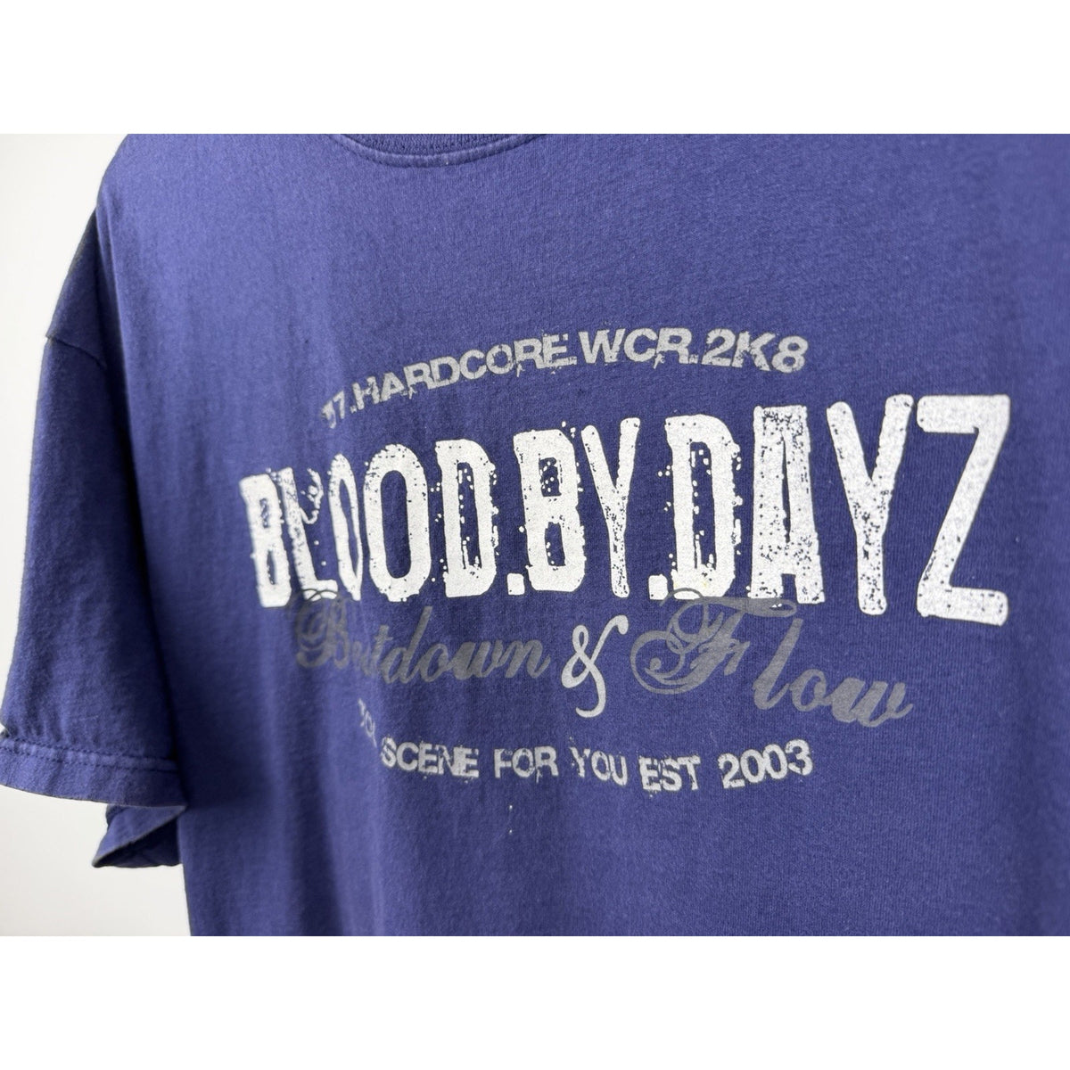 2008 Blood By Days beatdown hardcore tee, War City Records, XL