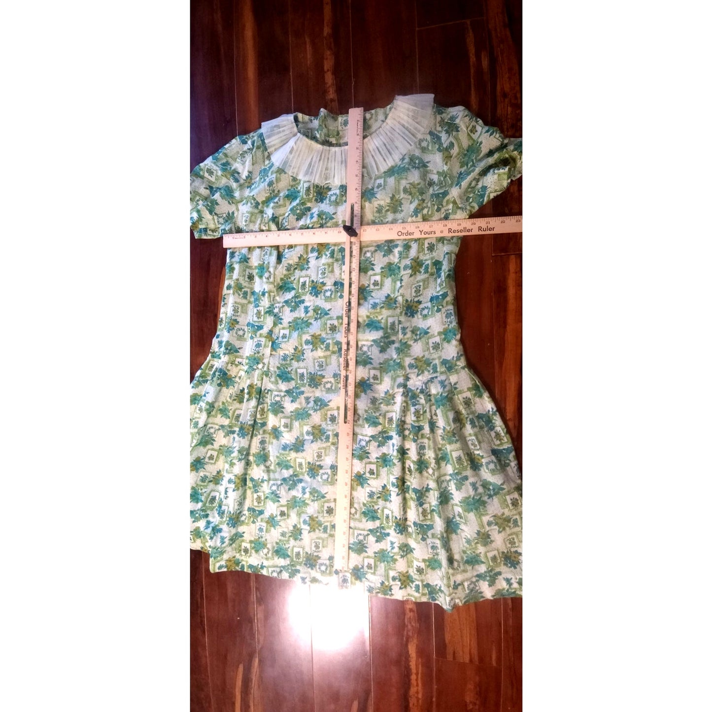 Ruffle my flowers handmade dress (1960s)