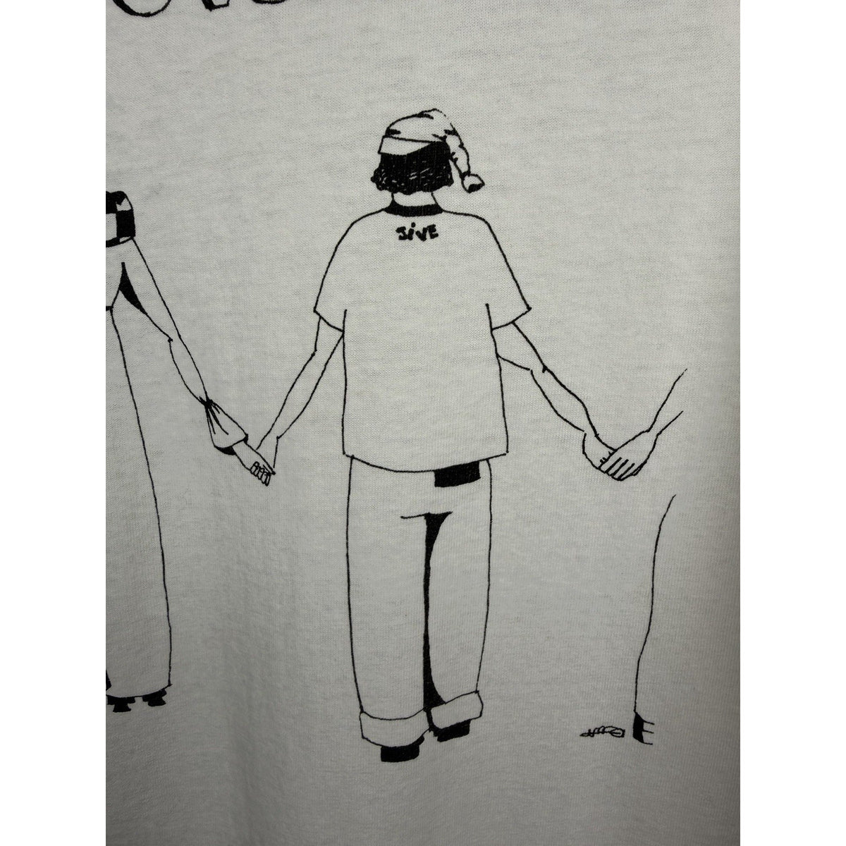 Vintage 90s SAFE Stop AIDS For Everyone tee, single stitch, XL