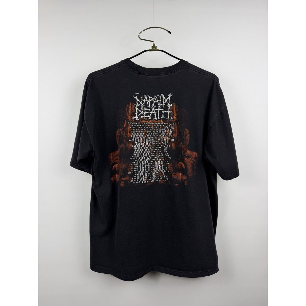 Vintage 2005 Napalm Death The Code Is Red Long Live The Code Cygnus XL 24x29