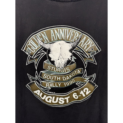 Vintage 90s Harley-Davidson Sturgis 50th Golden Anniversary tee, L