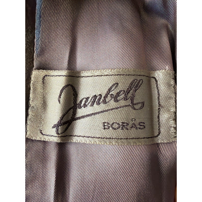 1950s Goatskin Leather Coat Swedish Thrashed Mid Century Western Jacket