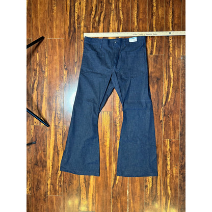 Seafarer dungarees bell bottoms 36x30 (1970s)