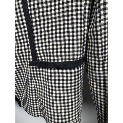 Vintage Rickie Freeman for Teri Jon gingham wool blazer, Saks, 2 (XS)