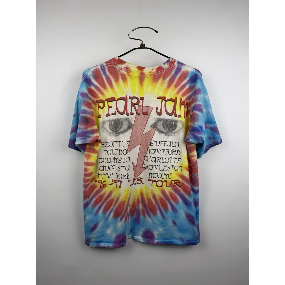 Vintage 1997 Pearl Jam No Code tour tie dye tee, Gildan tag, XL