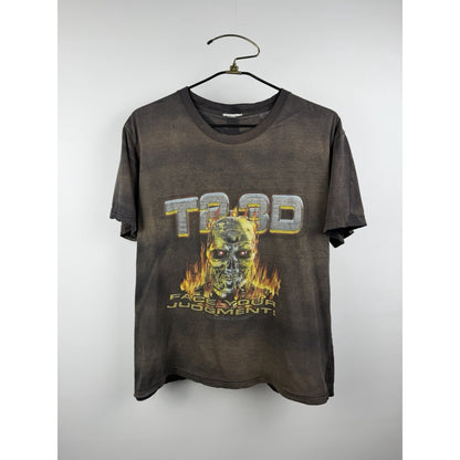Vintage 90’s Terminator T2-3D Universal Studios Face Your Judgement Tee XL 23x26