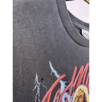 Vintage 1999 Ted Nugent Millennium Madman Distressed & Chopped Tee Large 23x26