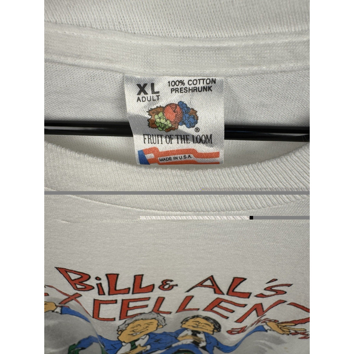 Vintage 90s Bill Clinton & Al's Excellent Adventure tee, XL