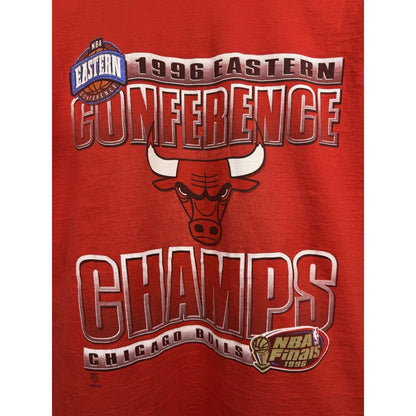 Vintage 1996 Chicago Bulls Eastern Conference Champs tee, L