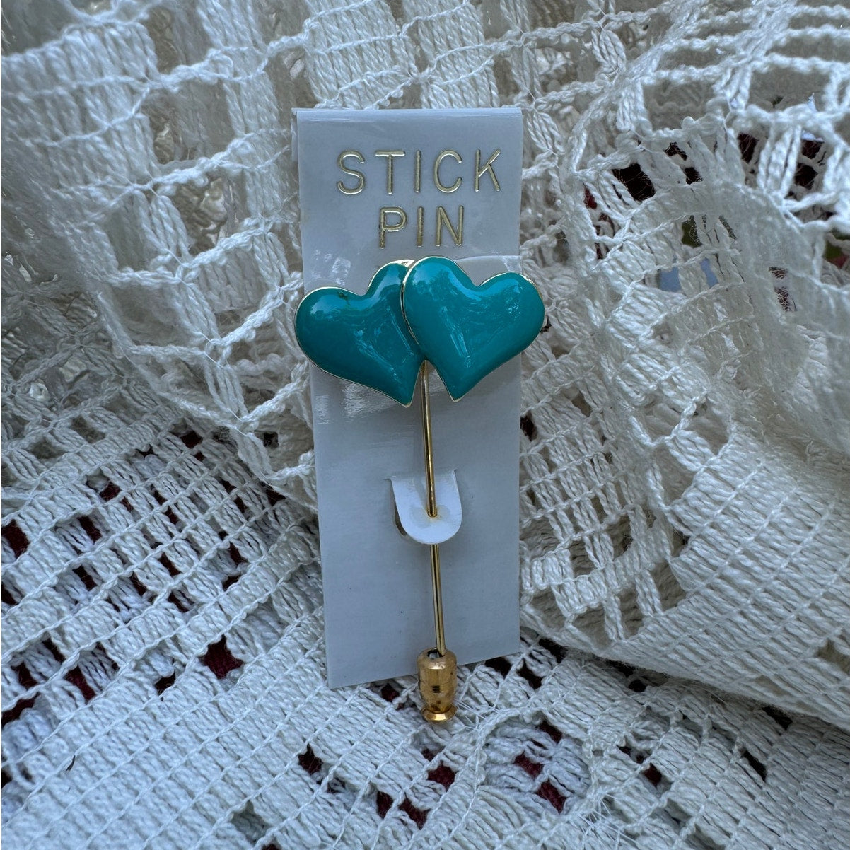 Have heart stick pin (1980s)