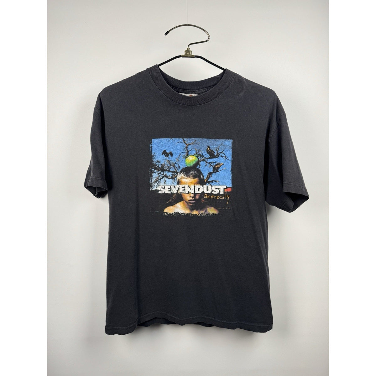 Vintage 2001 Sevendust Animosity Rare Tour Shirt Screamline Tag Large 22.5x28