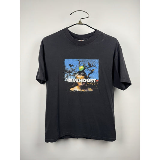 Vintage 2001 Sevendust Animosity Rare Tour Shirt Screamline Tag Large 22.5x28