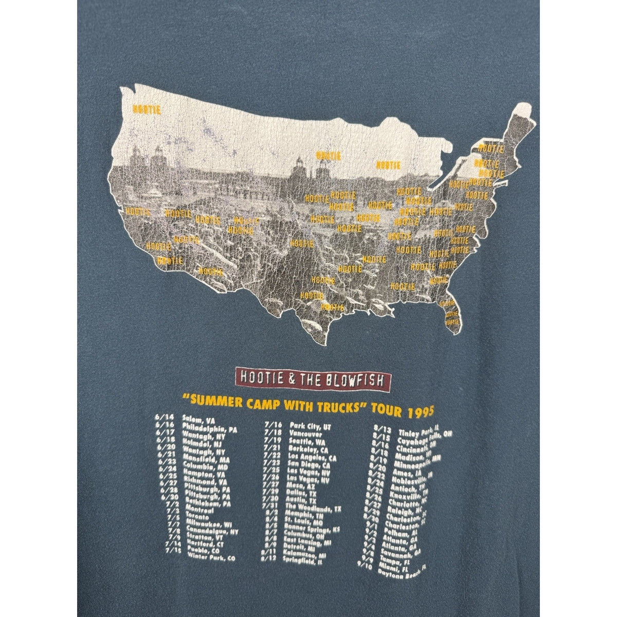 Vintage 1995 Hootie and the Blowfish Summer Camp tour tee, XL
