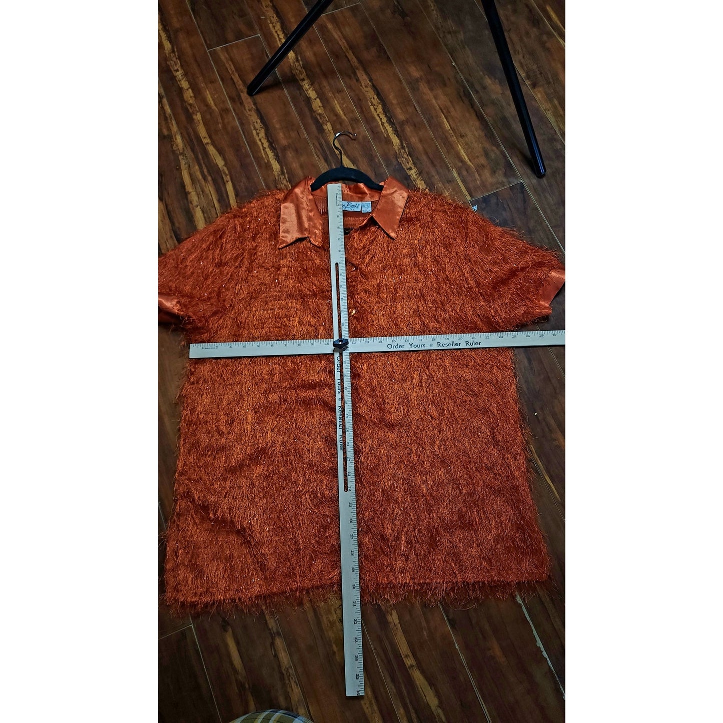 Rusty shag short-sleeve sweater (1980s)