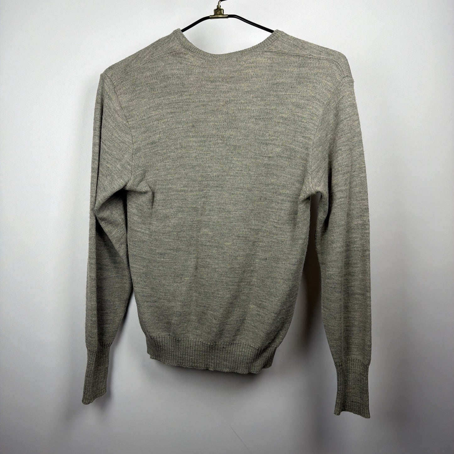 Vintage 1951 Jantzen Kharafleece Grey Men V Neck Sweater 38 Made in USA