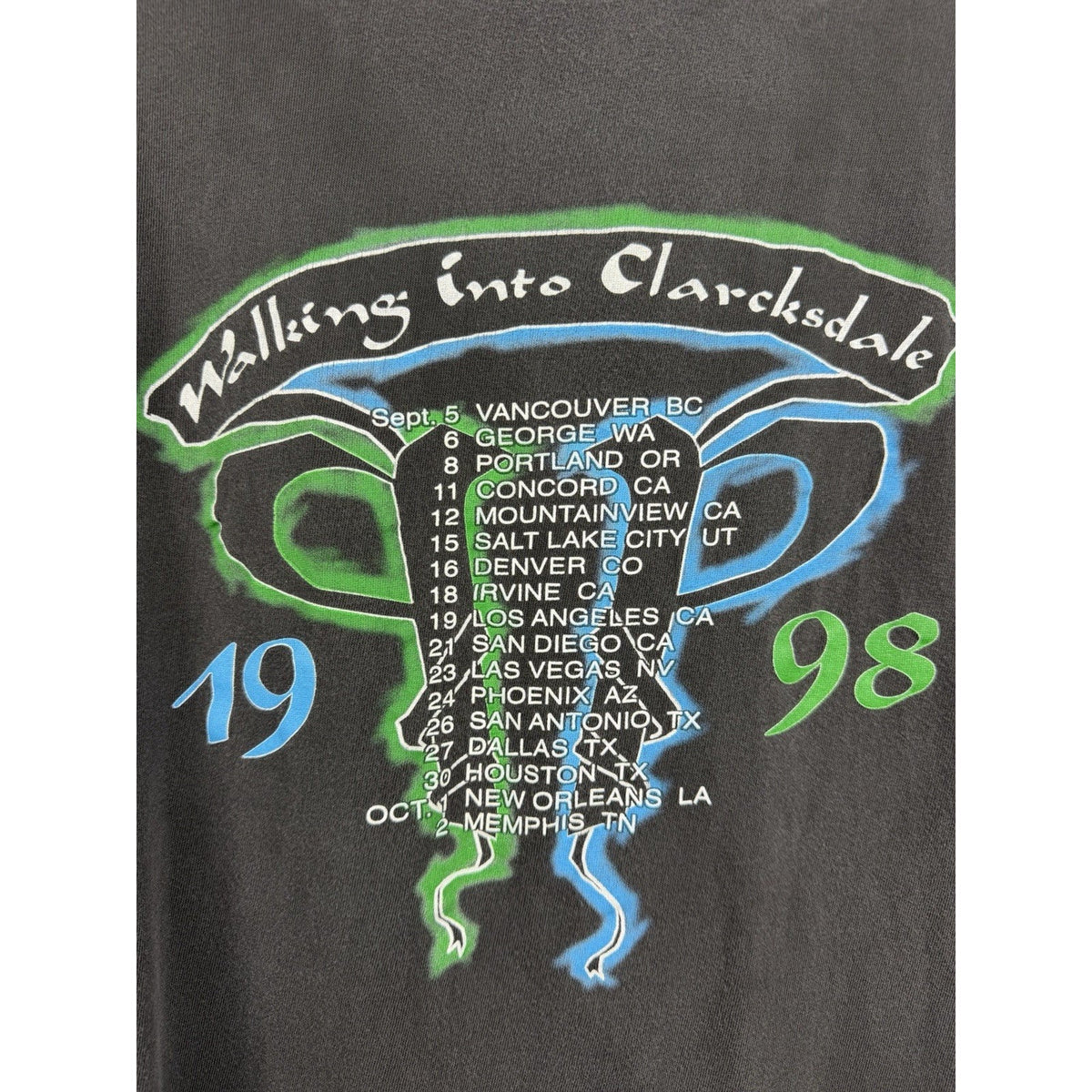 Jimmy Page & Robert Plant Walking Into Clarksdale shirt, 1998, XL