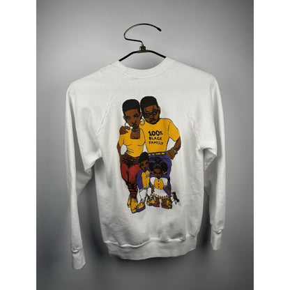 Vintage 90’s Black Culture 100% Black Family Rare Double Sided Crewneck M 19x25