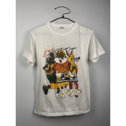 Vintage 90s Looney Tunes Naughty by Nature style single stitch tee, M