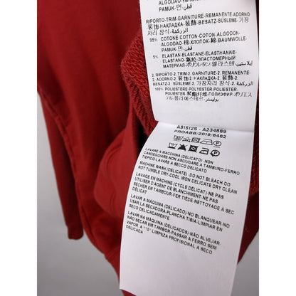 Versace Greca Logo Tape Hoodie Red Cotton Sweatshirt A81512S Model XL 24x27