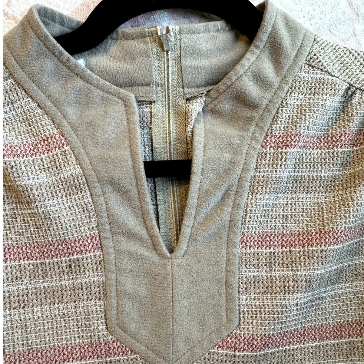 Shift in focus, woven shift dress (1970s)