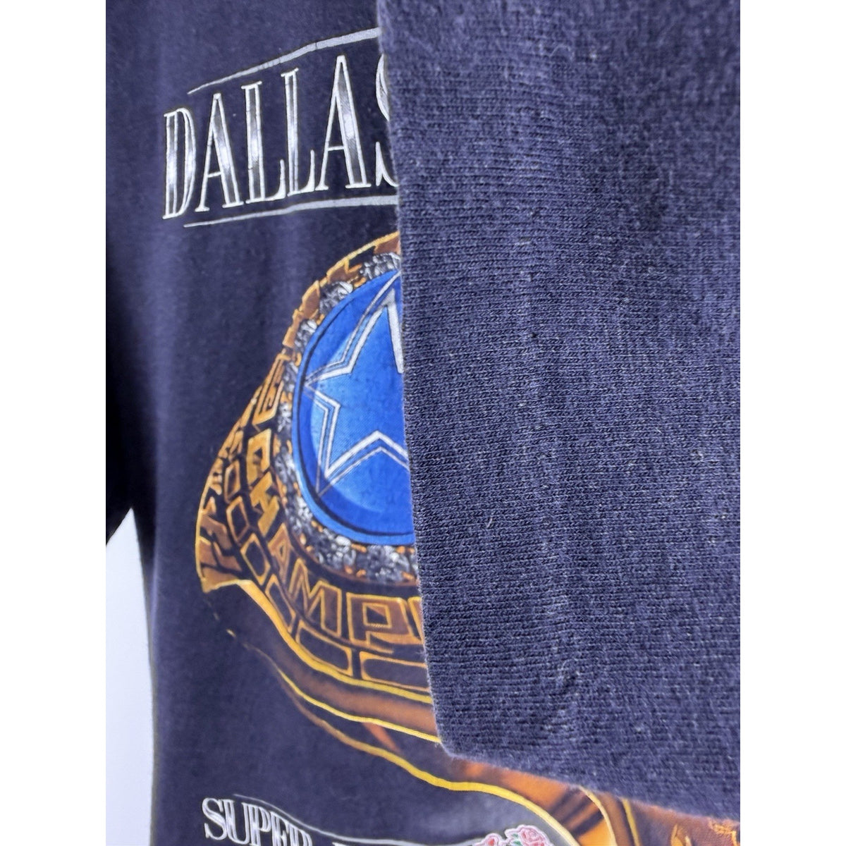 Vintage 1993 Dallas Cowboys Super Bowl Champions ring tee, Salem, L