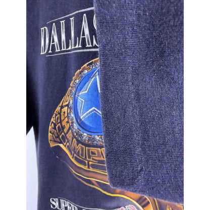 Vintage 1993 Dallas Cowboys Super Bowl Champions ring tee, Salem, L