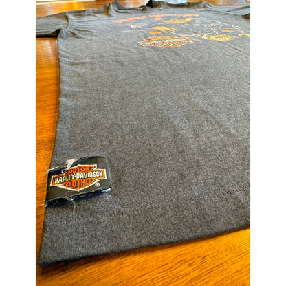 The Great American Hog Harley Davidson 3D Emblem shirt Large (1991)