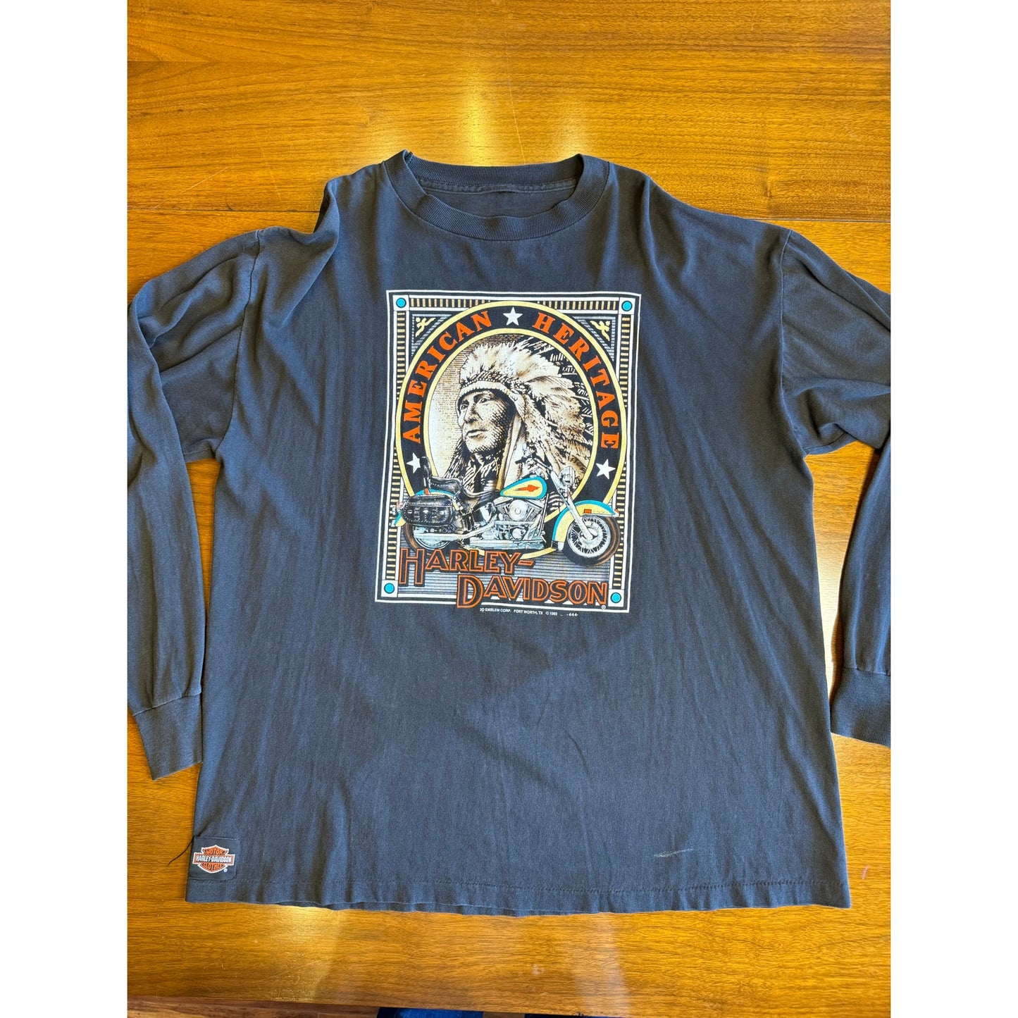 Harley Davidson 3D Emblem longsleeve XL (1992)