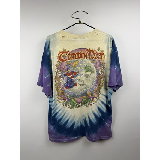 Vintage 2000 Distressed Grateful Dead Terrapin Moon Single Stitch XXL 25x31