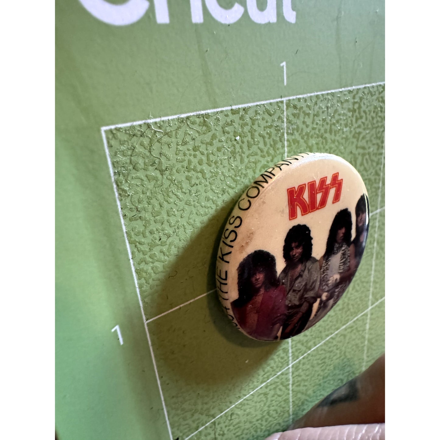 1984 KISS 1.25" circular pin button