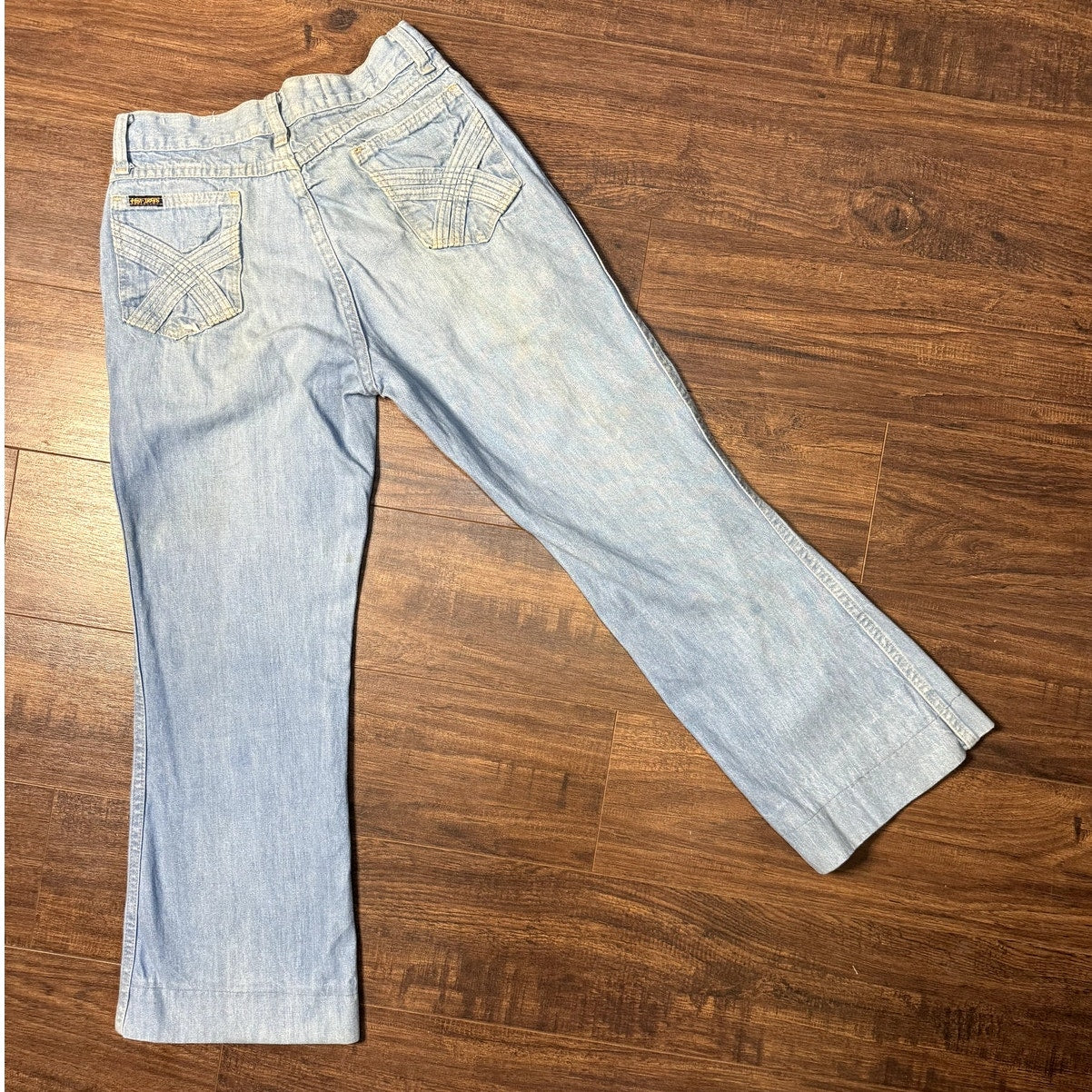 Hot Dogs denim bell bottoms 26x25 (1970s)