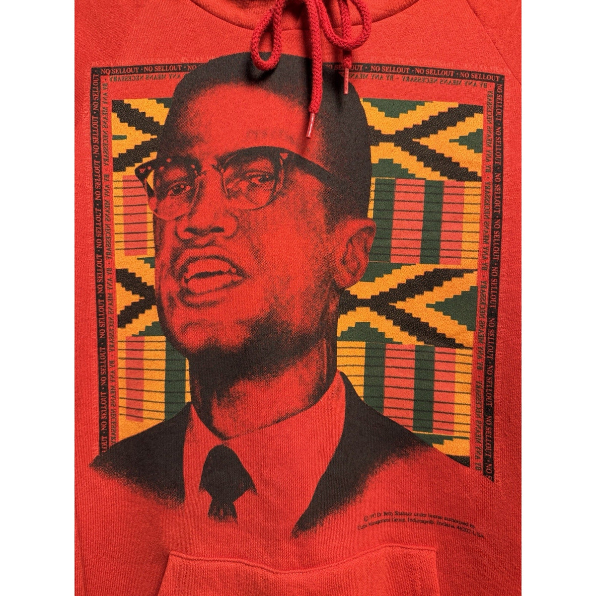 Vintage 1992 Malcolm X No Sellout x Any Means Necessary Sweatshirt Large 23x28