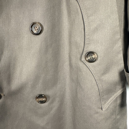 Christian Dior Authentic Trench Coat Mens 40S Belted Wool Liner Vintage Classic