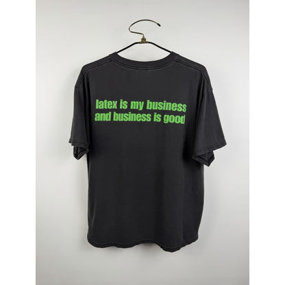 Vintage 1999 Ten Foot Pole Latex Is My Business tee, Epitaph, XL