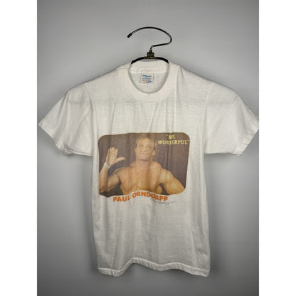 1987 True Vintage WWF Paul Mr Wonderful Orndorff Wrestling Shirt Small 17x22.5