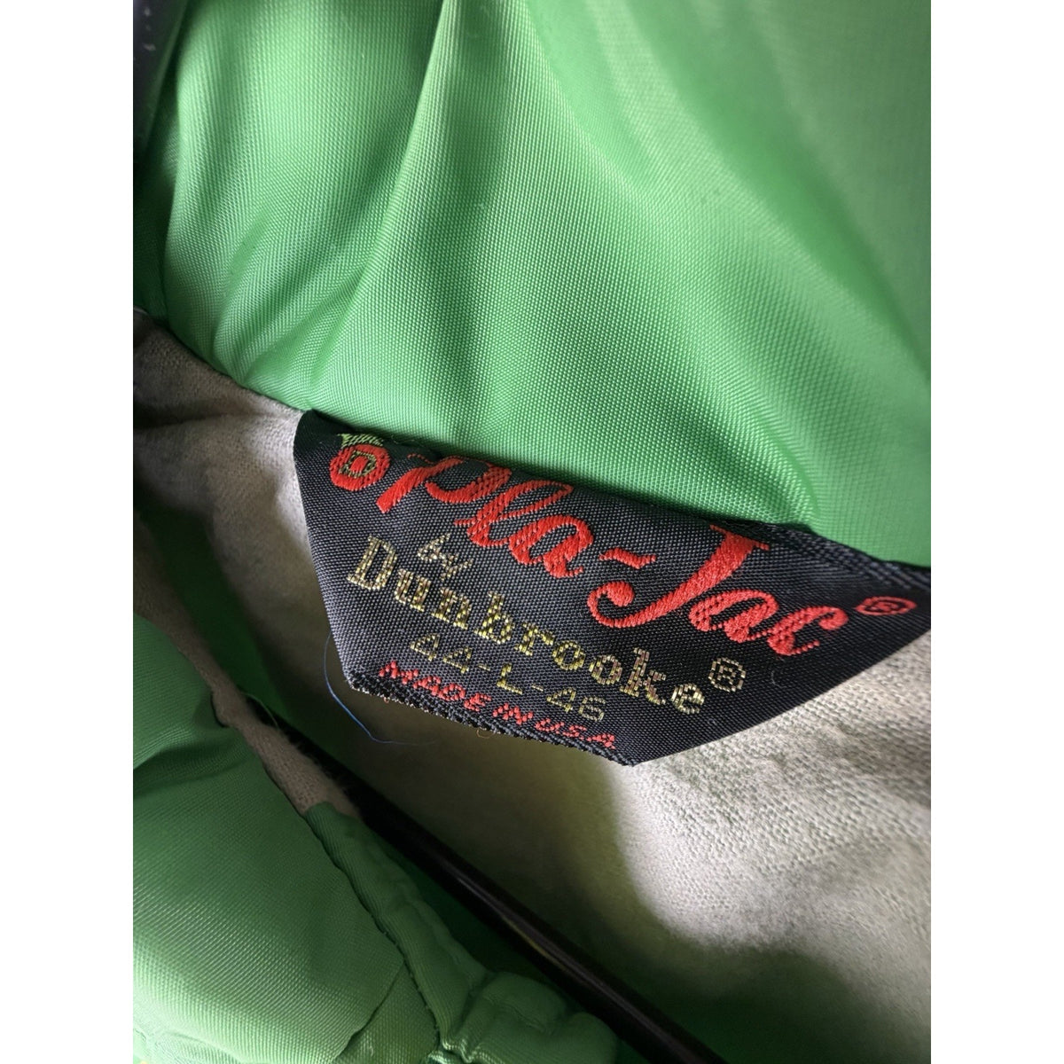 Vtg 1970s Jacket Green Sz XL JAMES GANG Memphis Football
