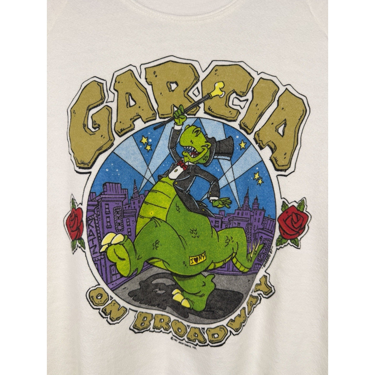 Vintage 1987 Garcia on Broadway crewneck sweatshirt, Anvil, XL
