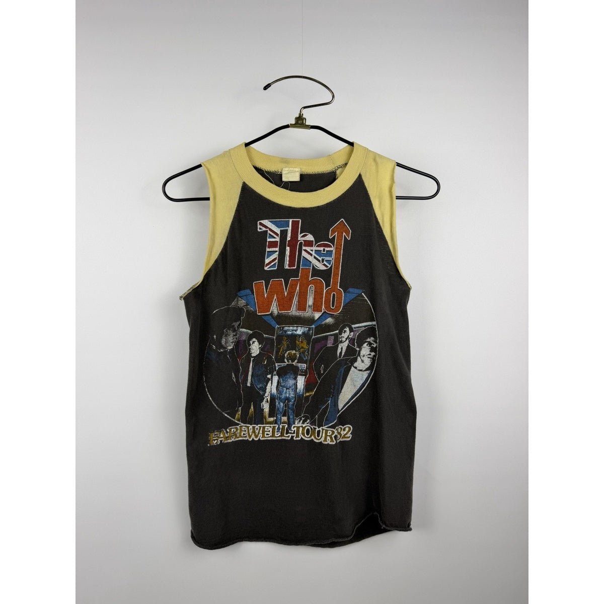 Vintage 1982 The Who American Farewell tour tee, thrashed, S
