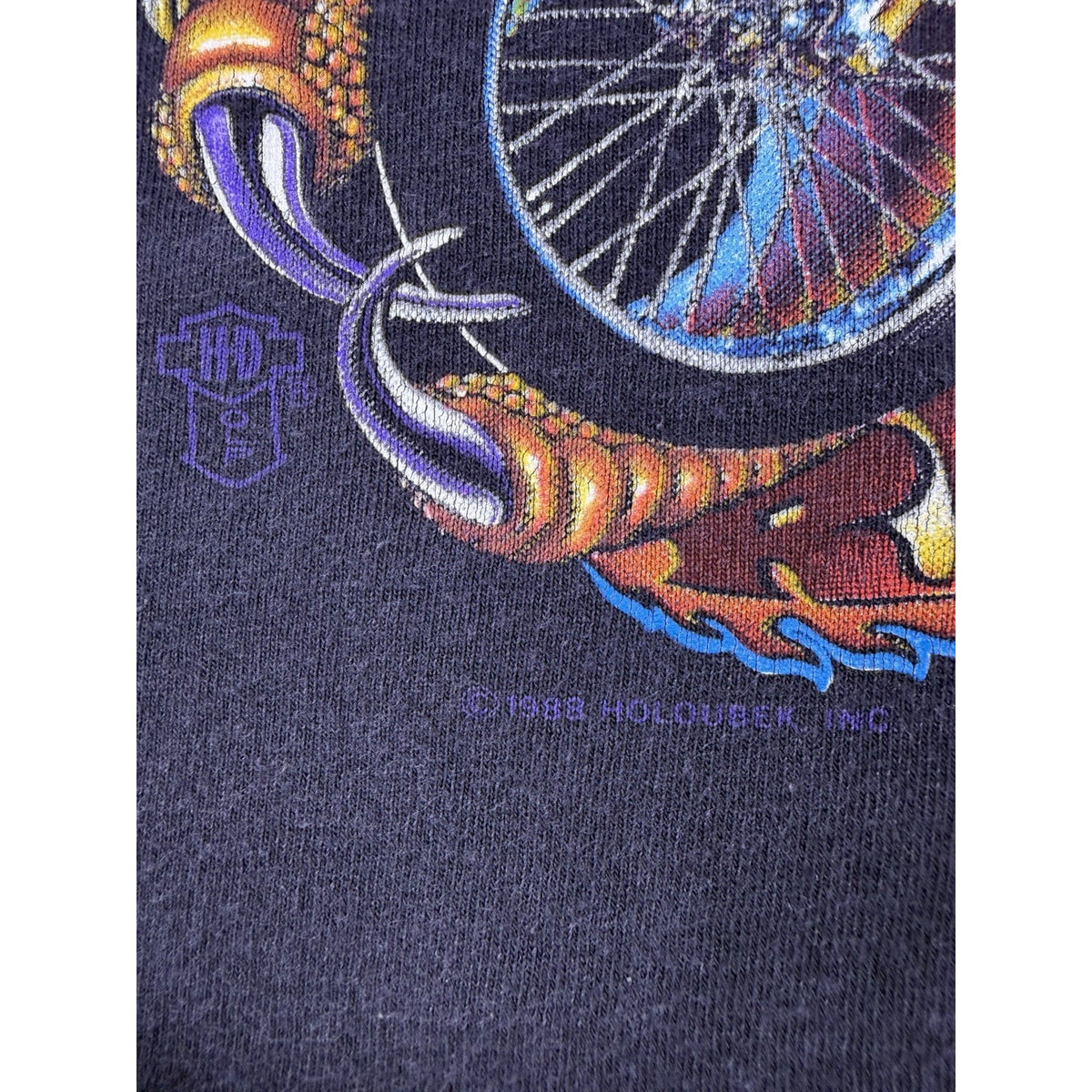 Vintage 1988 Harley Davidson Righteous Ruler Tank Top Cummins GA Back M 19x27