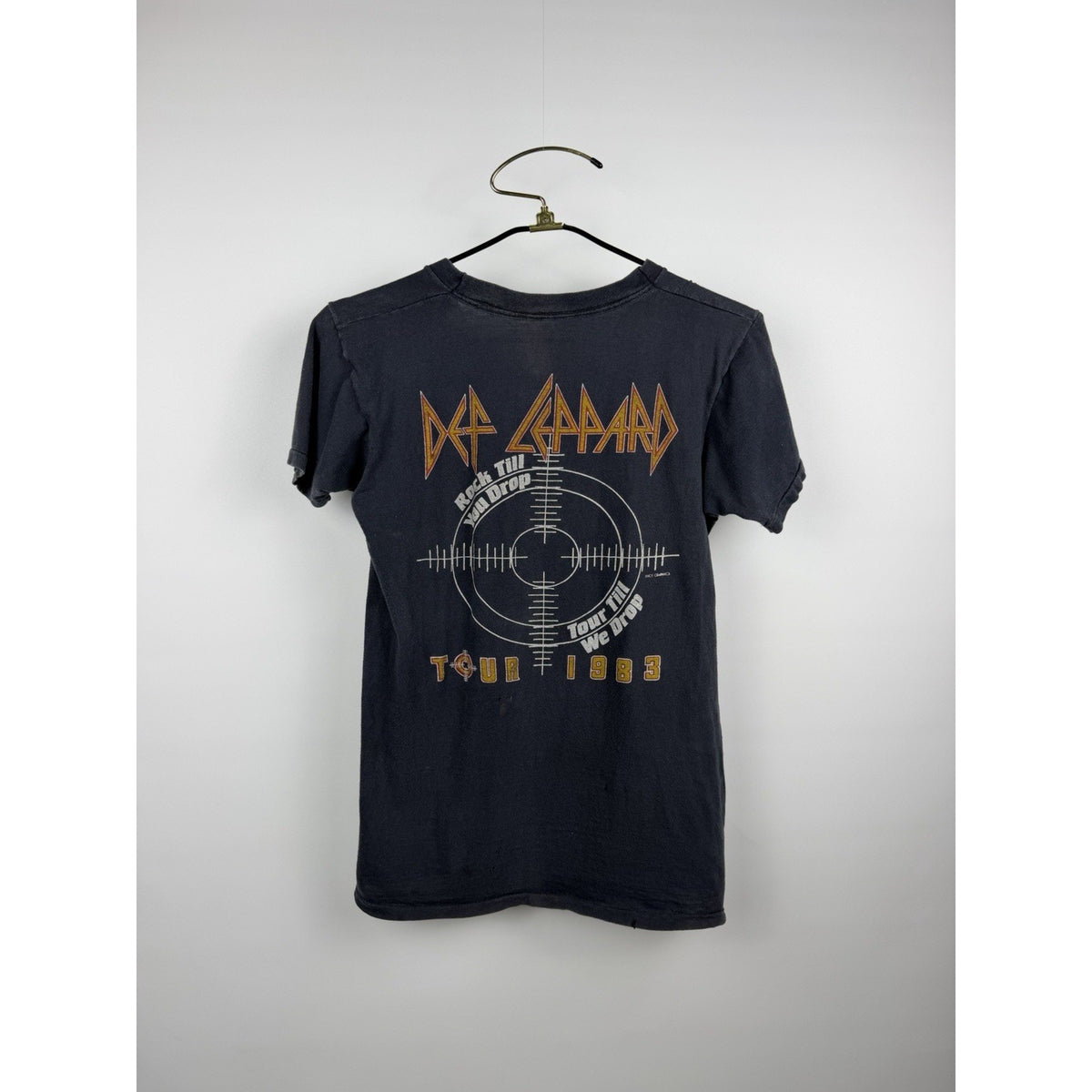 Vintage 1983 Def Leppard Pyromania Rock Till You Drop Tour Till We Drop M 18x25